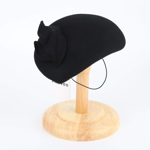 Vintage Wool Fascinator Hat Women's Pillbox Church Derby Wedding Fedoras - Picture 6 of 6